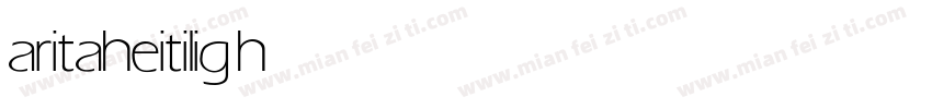 aritaheiti light字体转换